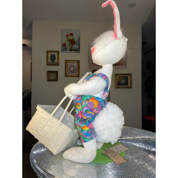 Annalee 0741 easter bunny easter egg with basket worth 1997 - Picture 11 of 16